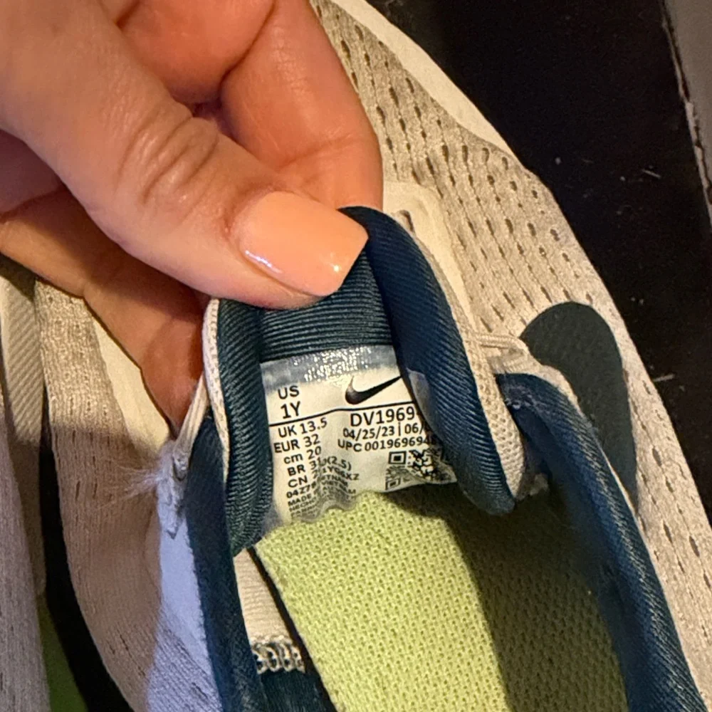 Nike White and Lime Athletic Sneakers